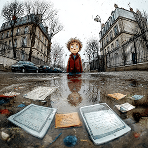 Un personnage de BD dans une photo réaliste