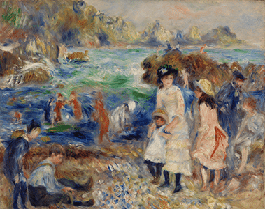 Enfants au bord de la mer de Guernesey - Pierre-Auguste Renoir