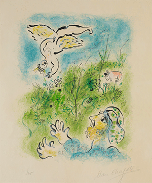 Amour est un dieu mes enfants - Chagall