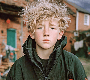 portrait d'un jeune garçon