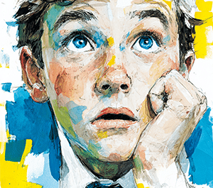 illustration visage peur