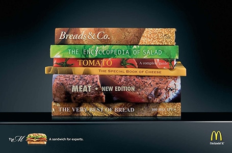 A sandwich for experts | Agence : DDB, Budapest, Hongrie, pour le "M" de McDonald's