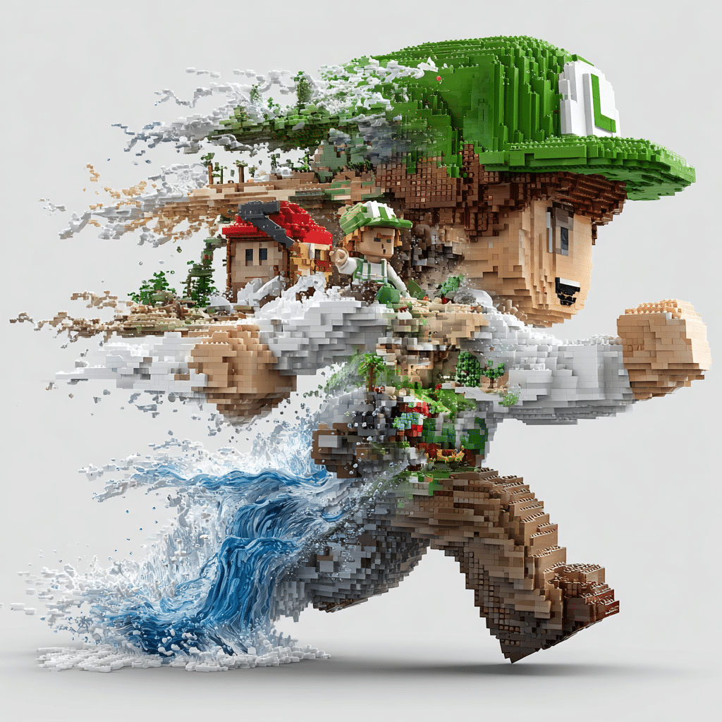 un personnage en Lego