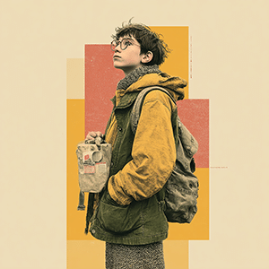 Illustration style collage