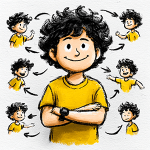 Illustration style fusain