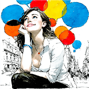 pensées colorées