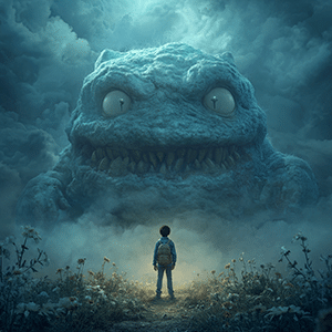monstre effrayant