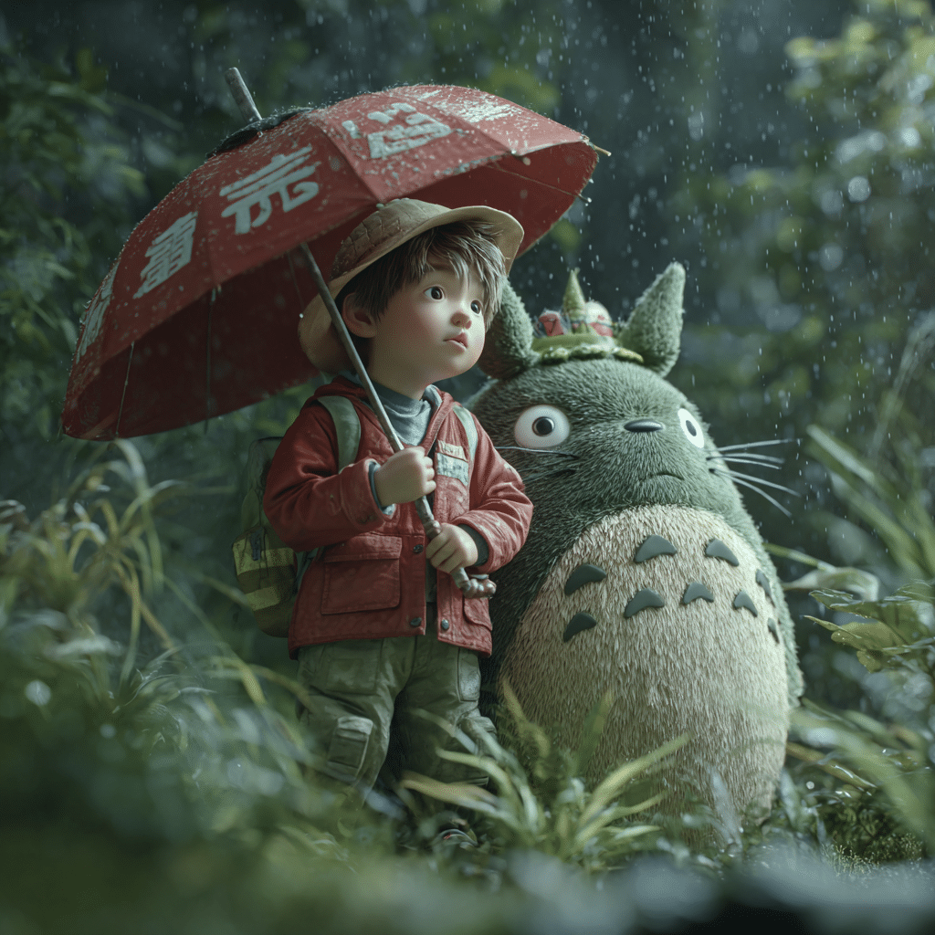illustration My Neighbor Totoro