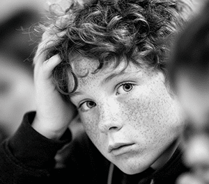 portrait enfant en NB